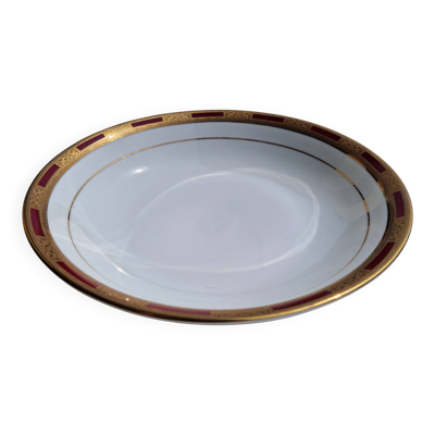 Plat creux en porcelaine fine, modèle Arc de Triomphe, La Table Impériale