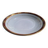 Shallow dish in fine porcelain, Arc de Triomphe model, La Table Impériale