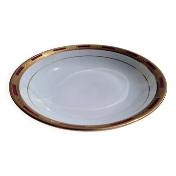 Plat creux en porcelaine fine, modèle Arc de Triomphe, La Table Impériale