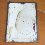 Table mirror on a brass easel
