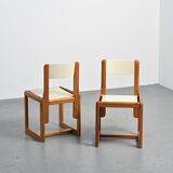 André Sornay: pair of chairs, France circa 1960