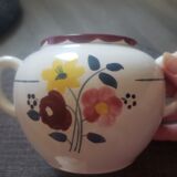 Salt pan faience peony model