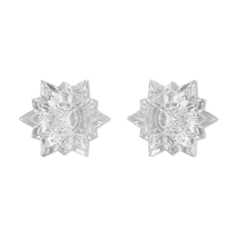 Pair of star candlesticks