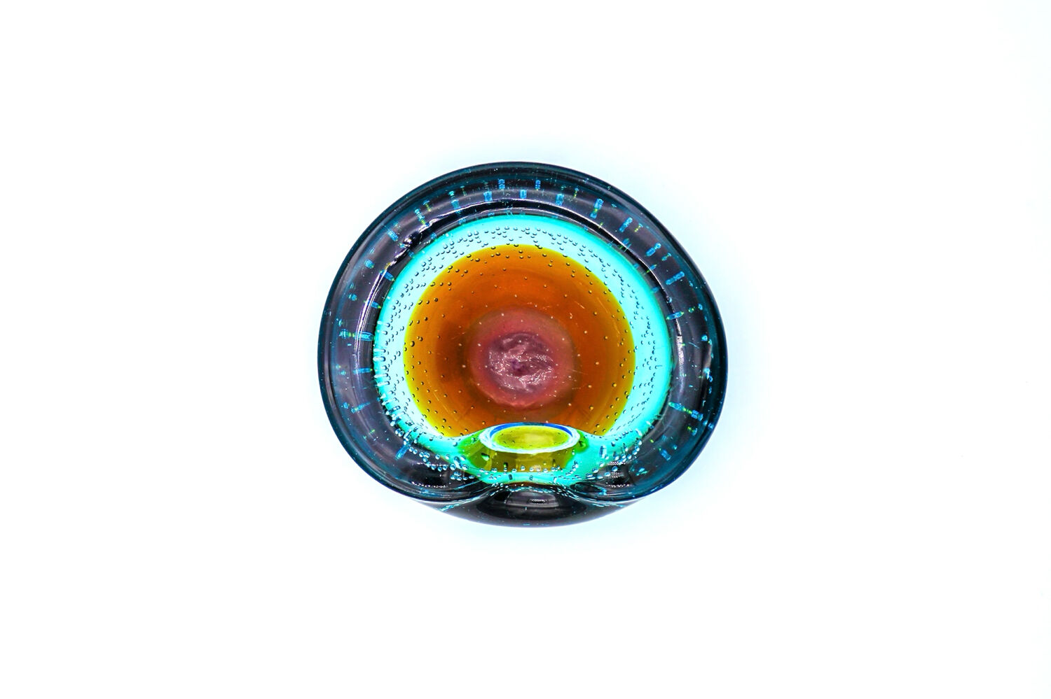 Murano pocket bowl "Sommerso Bullicante" – Galliano Ferro