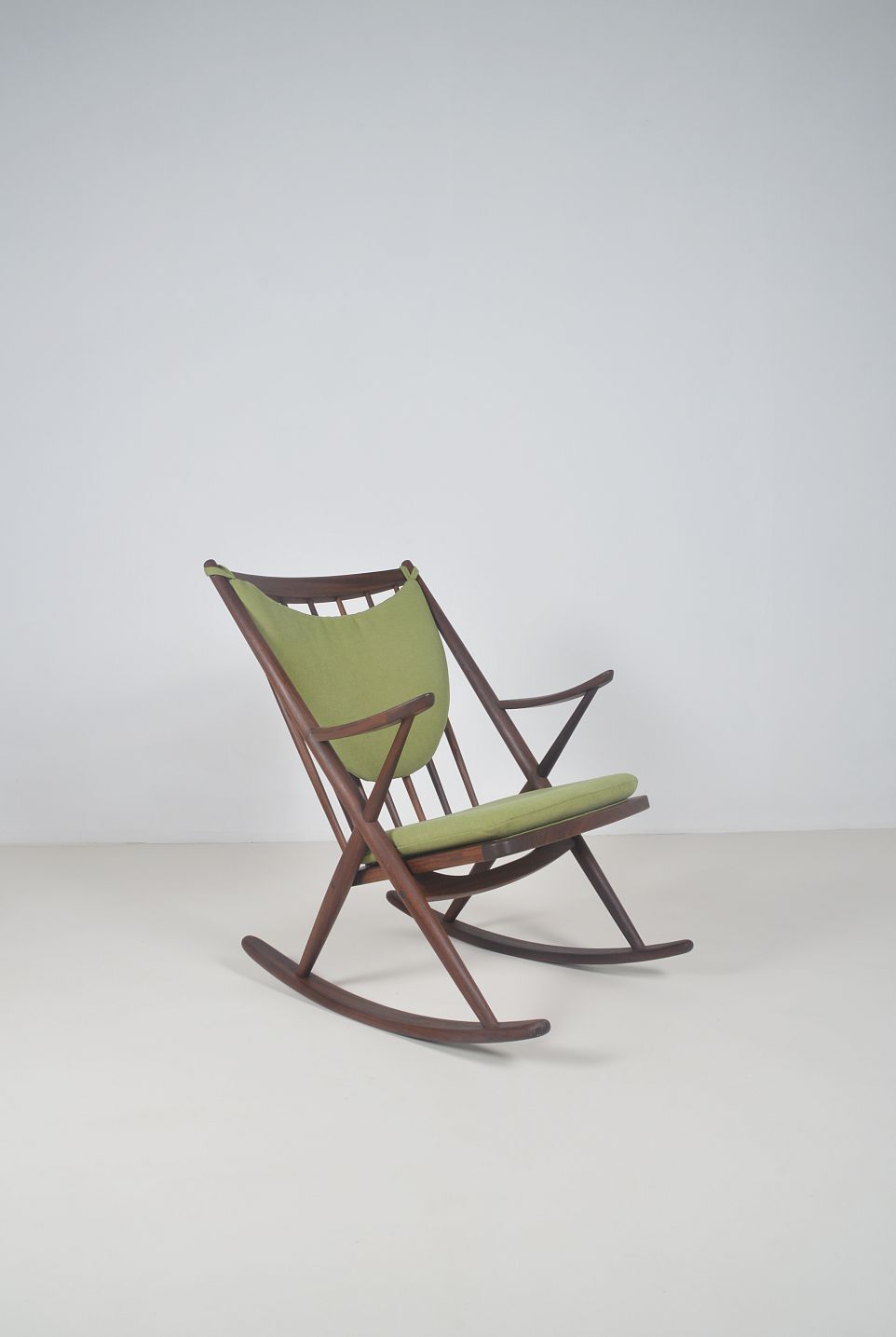 Danish rocking chair designed by Frank Reenskaug for Bramin, 1960s