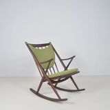 Danish rocking chair designed by Frank Reenskaug for Bramin, 1960s
