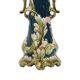 Vase Art Nouveau bleu antique style rococo 38 cm