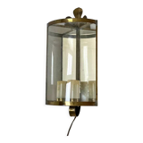 Vintage 50's golden metal corner lantern