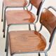 Chaise industrielle en contreplaqué 'TH-Delft' par WH Gispen