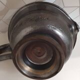 Large ceramic pitcher with handle, signed Jean Marais