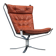 Sigurd Ressell Falcon lounge chair leather and metal Vatne Norway 1970