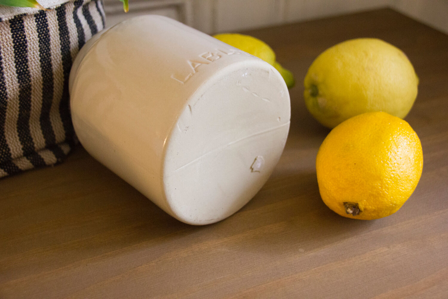 Mustard pot in stoneware LAB Lagny