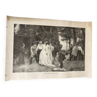 Illustration “The Interrupted Duel”José Garneloalda... 61cmx41cm