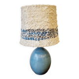Vintage ceramic and wool lamp