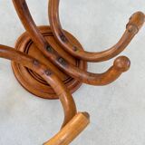 Pair of curved wooden coat racks or hooks from the 1900s