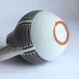 Black and white ceramic pitcher vase "Haiger" by Liesel Spornhauer for Schlossberg, Germany 1950s.