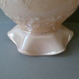 Vase Art Nouveau en opaline rose