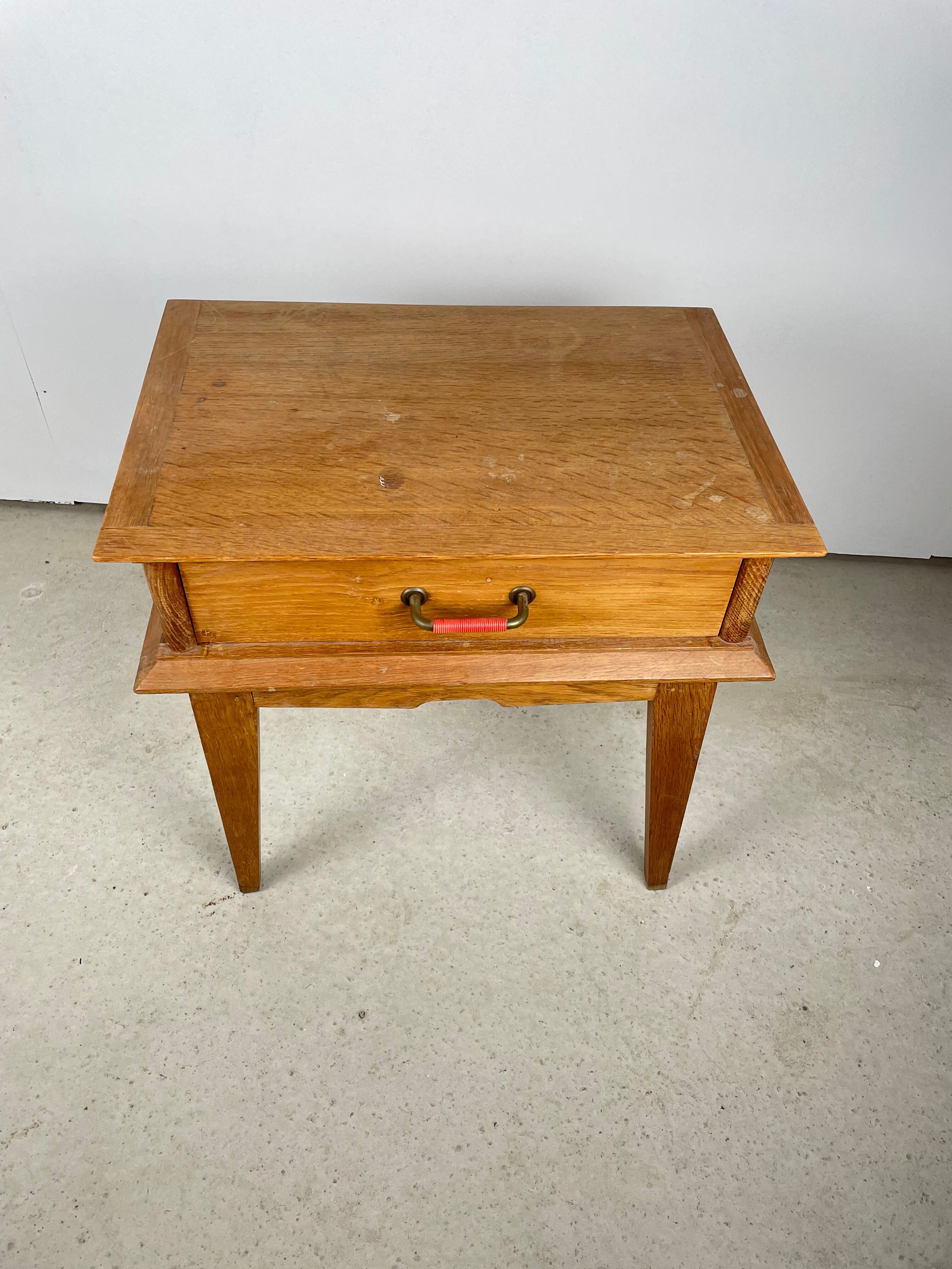 Bedside table feet compass 1950