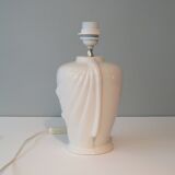 White ceramic lamp from the 1980s