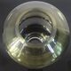Sculptural vase in olive green glass