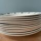 Set of 12 Art Deco plates signed Keller and Guérin Lunéville, model Lucas