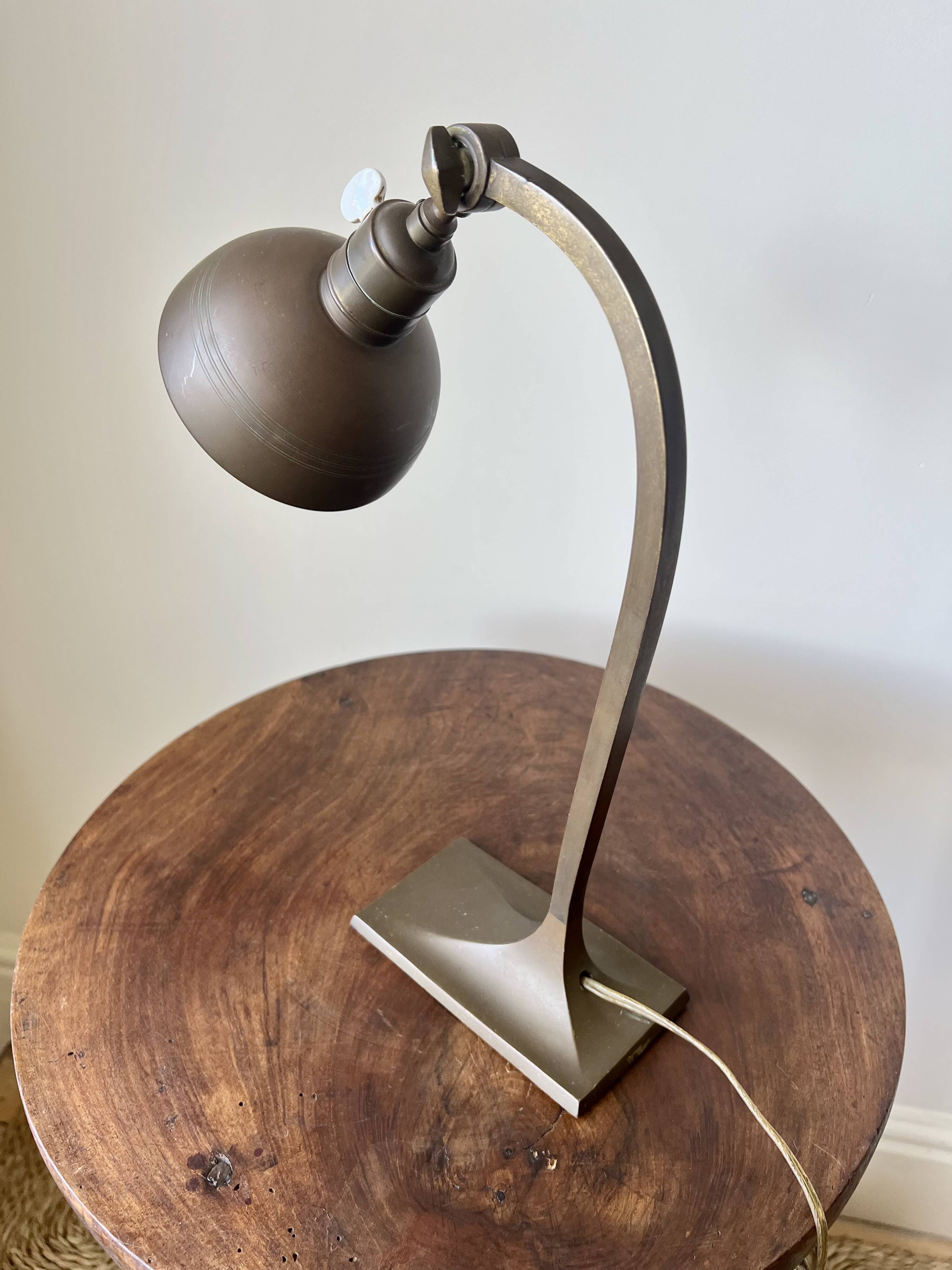 Art Deco brass table lamp, early 20th Century