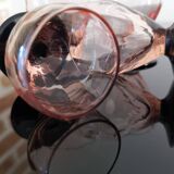 4 art deco stemmed glasses with digestive