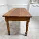 Solid oak work table 1960s