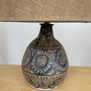 Lampe en céramique par Jean-claude Courjault, La Cerisaie, vers 1970.