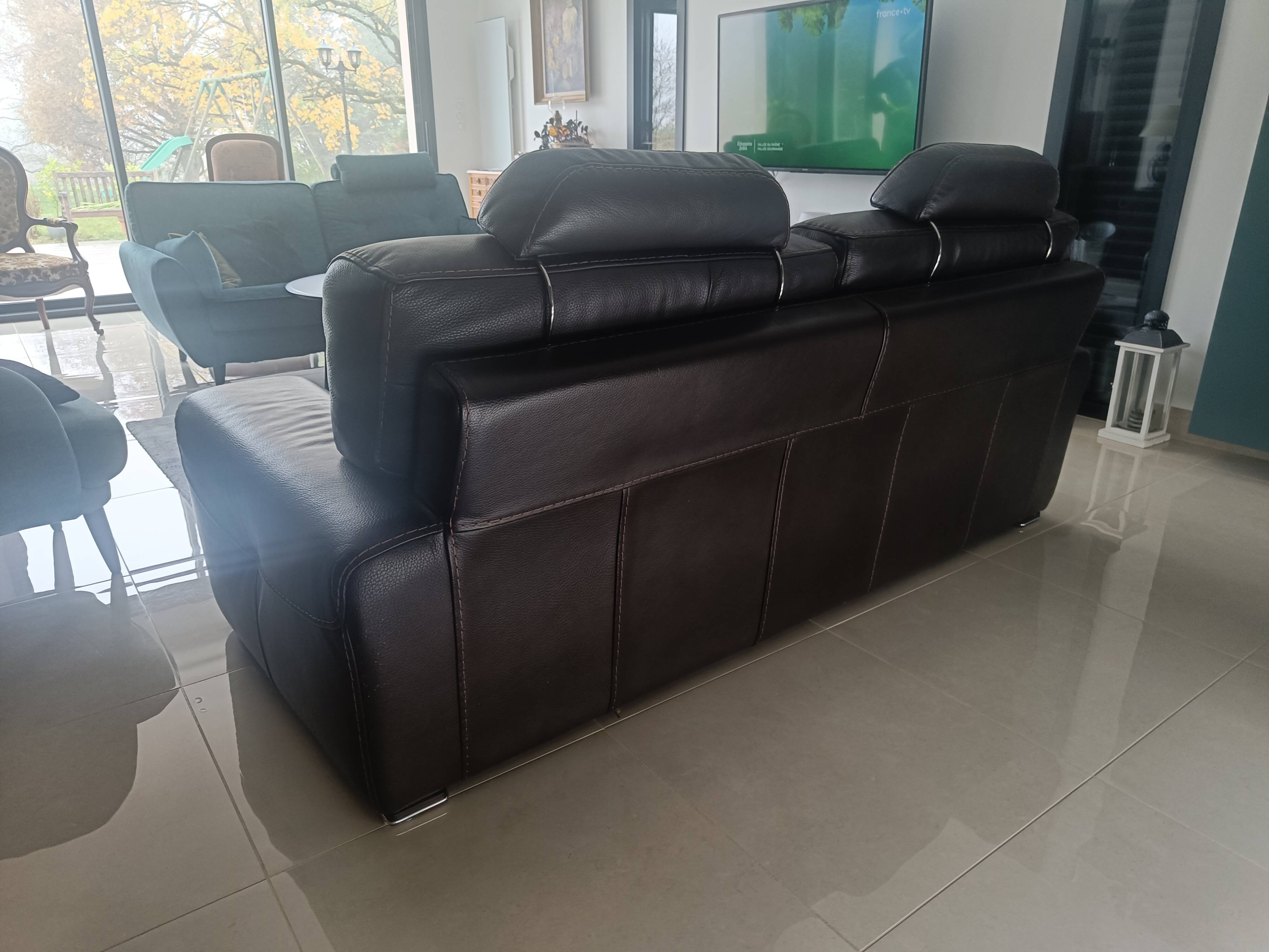 Leather sofa