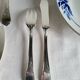 12 silver-plated metal fish cutlery pieces by Guildar, 24 pieces.