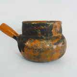 Old toupine, glazed terracotta pottery, haute Pyrenees
