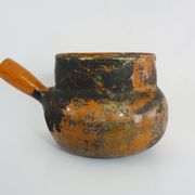 Old toupine, glazed terracotta pottery, haute Pyrenees