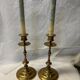 Pair of brass candlesticks