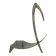 sculptural mid century modern brutalist iron CANDLE HOLDER 1960s 1970s