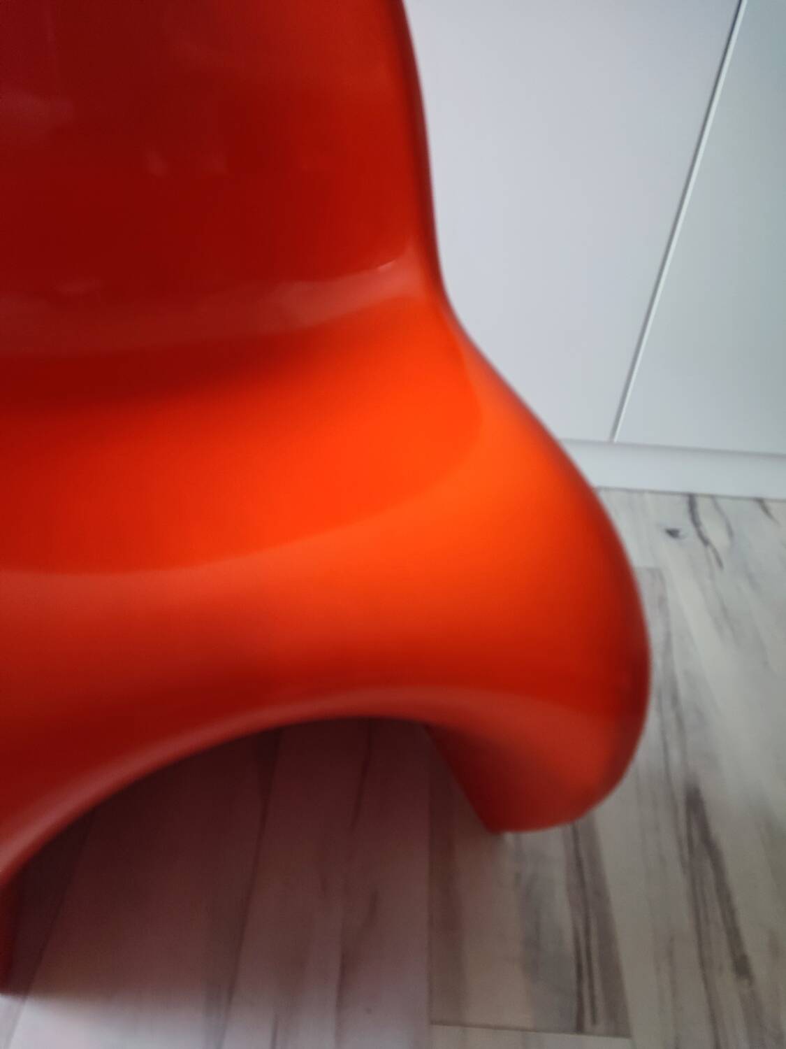 Orange Panton chairs 1974