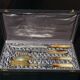 Carving Set + Salad Server Horn and Stainless Steel