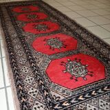 Tapis Bukhara Vintage Ouzbek, Années 1960, Élégance Traditionnelle