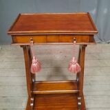 Side table with lyre base