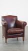 Cleanly finished sheepskin armchair made of sheepskin
