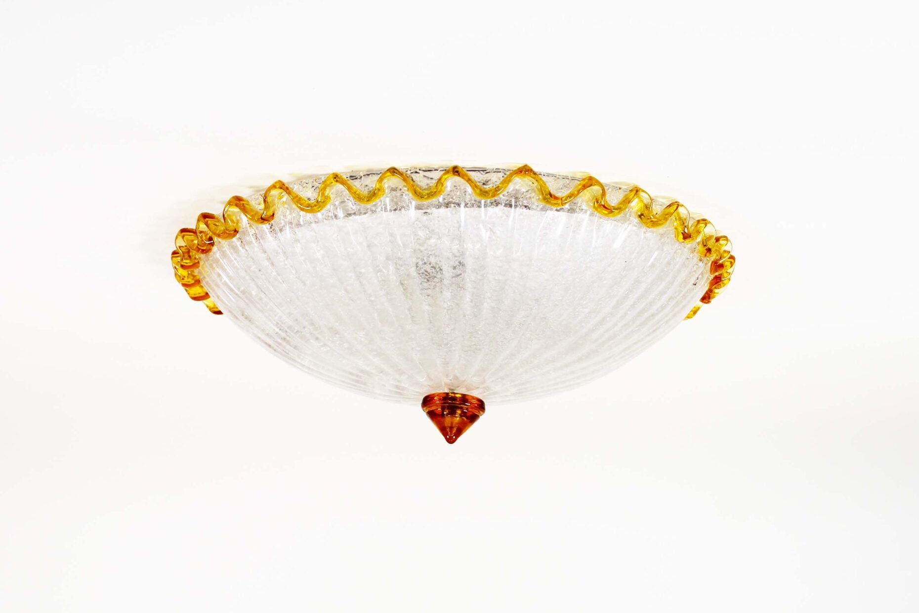 Large vintage Italian Murano glass wall or ceiling light, Italy 1970s