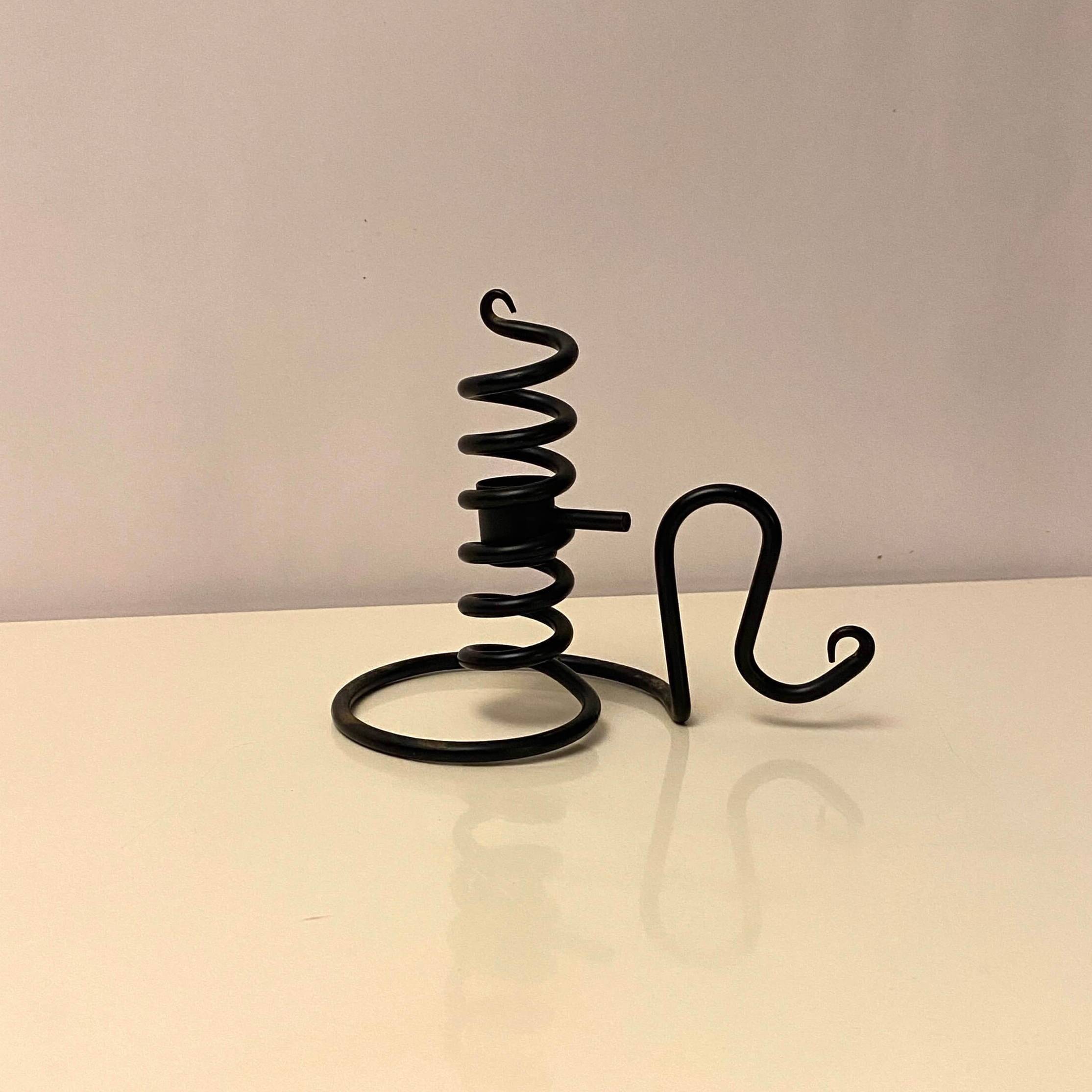 Spiral iron chandelier