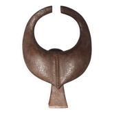 African wooden mask, symbolising a buffalo, Nigeria, 25x36cm
