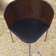 Ikea table late 20th century fusion model in dark wood and chrome legs