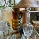 Antique molded glass carafe