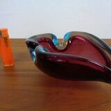 Large Sommerso Murano Glass Ashtray by Flavio Poli, Italy, 1960s