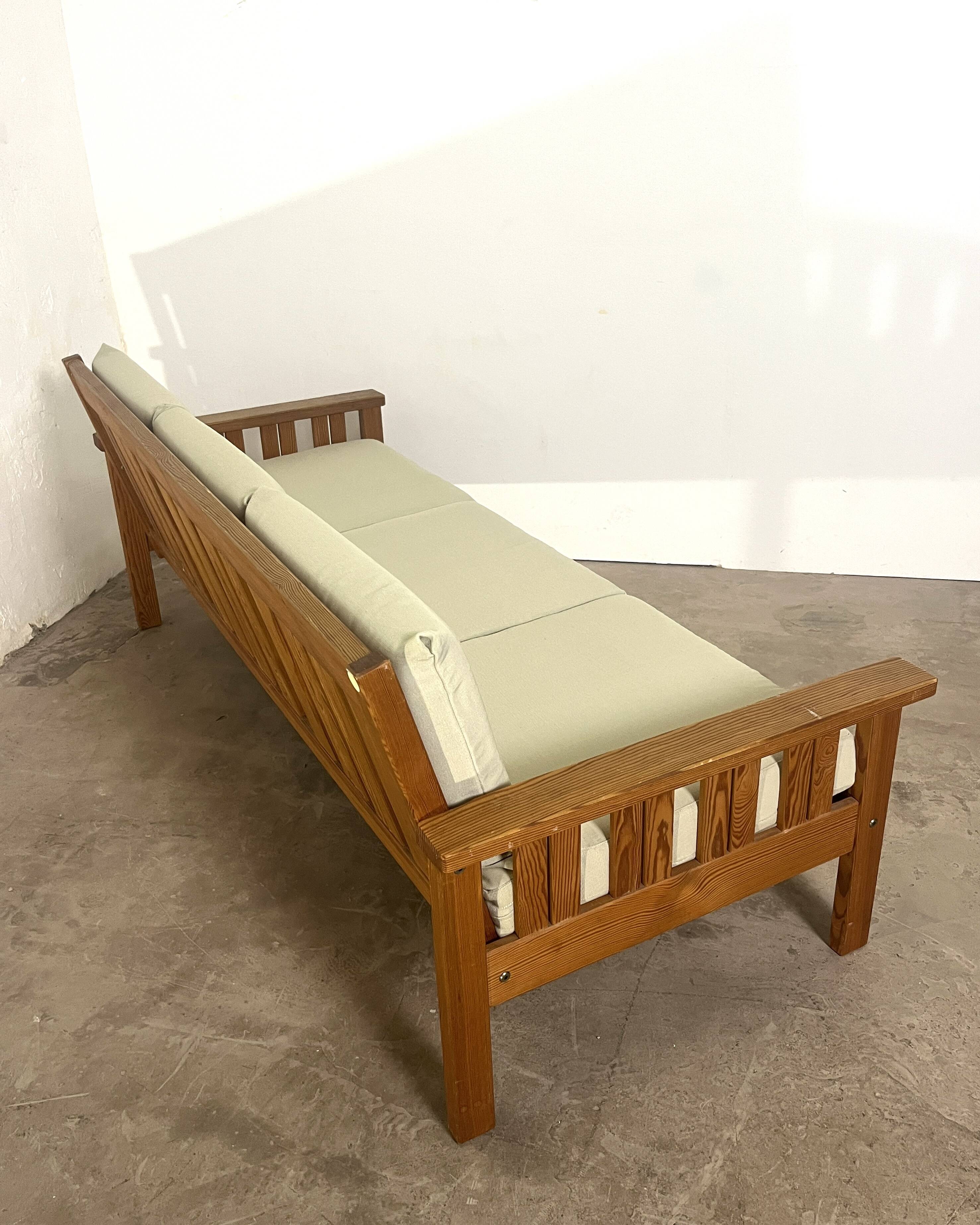 Vintage Scandinavian three-seater sofa