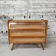 Commode vintage bois et rotin