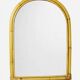 Large bamboo arch wall mirror, Italian, Riviera style, 1950s-60s.