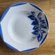 Assiettes creuses  dépareillées bleues